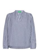 Blouse Tops Blouses Long-sleeved Blue United Colors Of Benetton