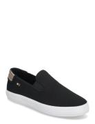 Vulc Canvas Slip-On Sneaker Tennarit Sneakerit Black Tommy Hilfiger