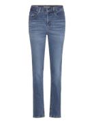 724 High Rise Straight Med Indigo - Worn In Bottoms Jeans Straight-reg...