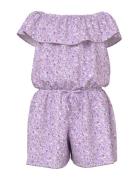 Nkfvinaya Ss Playsuit Fffff Noos Jumpsuit Haalari Purple Name It