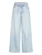 Xl Straight Light Indigo - Flat Finish Bottoms Trousers Wide Leg Blue ...