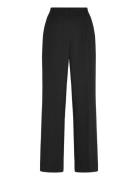 Straight Mid-Rise Trousers Bottoms Trousers Straight Leg Black Mango