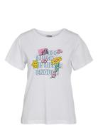 Nmnate S/S Mtv T-Shirt Jrs Fwd Tops T-shirts & Tops Short-sleeved Whit...