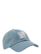 Mmmegan Denim Cap Accessories Headwear Caps Blue MOS MOSH