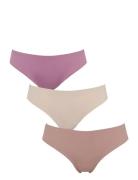 Seamless String W Lace 3-Pack Stringit Alusvaatteet Multi/patterned Mi...