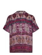 Myall Shirt Ss Tops T-shirts & Tops Short-sleeved Multi/patterned Loll...