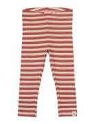 Legging Modal Multi Striped Bottoms Leggings Red Petit Piao