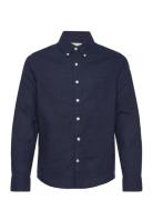 Cotton Linen Bd Ls Shirt Tops Shirts Long-sleeved Shirts Navy GANT