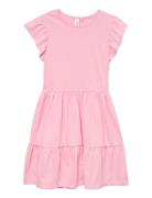 Vmluna Frill Sl Short Dress Jrs Girl Dresses & Skirts Dresses Casual D...