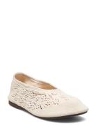 Rosemary Crochet Ballet Flats Ballerinat Cream ALOHAS
