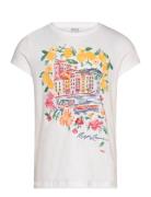 Cotton Jersey Graphic Tee Tops T-shirts Short-sleeved White Ralph Laur...