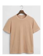 Sunfaded Ss T-Shirt Tops T-shirts Short-sleeved Beige GANT