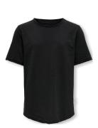 Osjbenne Longy Ss Tee Jrs Noos Tops T-shirts Short-sleeved Black ONLY ...