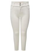 Caranna Hw Skinny Ank Dnm Ana Noos Bottoms Jeans Skinny Cream ONLY Car...