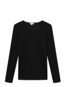 Gertrud Blouse Tops T-shirts & Tops Long-sleeved Black STUDIO FEDER