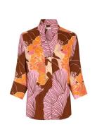 Kamidea Ev Tops Blouses Long-sleeved Brown Dea Kudibal