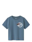 Nmmatreus Hotwheels Nreg Ss Top Box Sky Tops T-shirts Short-sleeved Bl...