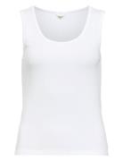 Objjamie S/L Sli Tank Top Noos Tops T-shirts & Tops Sleeveless White O...