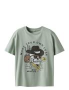 Nkmhals Ss Nreg Top Tops T-shirts Short-sleeved Green Name It