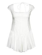 Fit And Flare Mini Dress Lyhyt Mekko White Monki