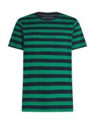 Essential Solid Pocket Tee Tops T-shirts Short-sleeved Green Tommy Hil...