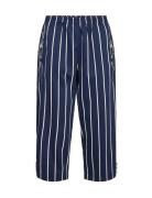 Sc-Akila Stripe Bottoms Trousers Straight Leg Blue Soyaconcept