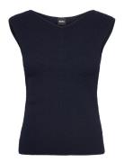 Faitini Tops Knitwear Jumpers Navy BOSS