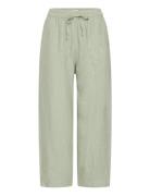 Ihlinno Pa Barrel Bottoms Trousers Straight Leg Green ICHI