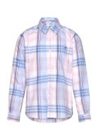 Checked Oxford Bd Ls Shirt Tops Shirts Long-sleeved Shirts Blue GANT