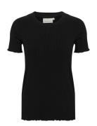 Kadrew T-Shirt Tops T-shirts & Tops Short-sleeved Black Kaffe