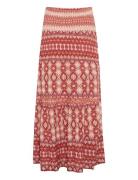 Crtiah Skirt Pitkä Hame Red Cream
