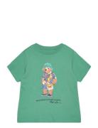 Polo Bear Cotton Jersey Tee Tops T-shirts Short-sleeved Green Ralph La...