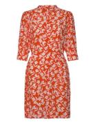 Reg Floral Print Ss Shirt Dress Lyhyt Mekko Red GANT