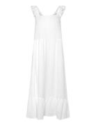 Lina Dress Polvipituinen Mekko White Noella