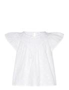 Embroidered Cotton Blouse Tops Blouses & Tunics White Mango