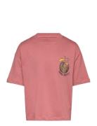Tnoleen Os S_S Tee Tops T-shirts Short-sleeved Pink The New