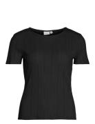 Vikassie S/S Pointelle Top - Noos Tops T-shirts & Tops Short-sleeved B...