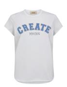 Mmcelli O-Ss Tee Tops T-shirts & Tops Short-sleeved White MOS MOSH