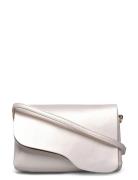 Scarlino Perla Shimmery Double Faced Nappa Bags Crossbody Bags White A...