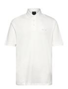 Polo Shirt Tops Polos Short-sleeved White Armani Exchange