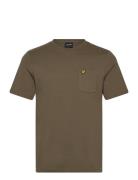 Pocket T-Shirt Tops T-shirts Short-sleeved Brown Lyle & Scott