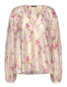 Blouse Kajsa Tops Blouses Long-sleeved Pink Lindex