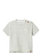 Nmmtadeo Ss Loose Top Lil Tops T-shirts Short-sleeved Green Lil'Atelie...