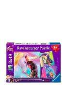 Unicorn Academy 3X49P Toys Puzzles And Games Puzzles Classic Puzzles M...