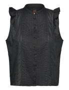 C_Bantiana Tops Blouses Sleeveless Black BOSS