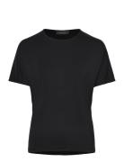 Glass Top Tops T-shirts & Tops Short-sleeved Black Residus