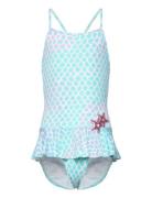 Swimsuit With Straps And Floun Uimapuku Uima-asut Multi/patterned Lind...