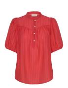 Blouse From Freequent In A Light Material With A Textured Pattern. The...
