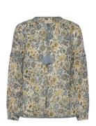 Blouse From Freequent In A Fine Cotton Crepe With A Floral Print. The ...