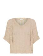 Bymarax Vneck Jumper - Tops Knitwear Jumpers Beige B.young